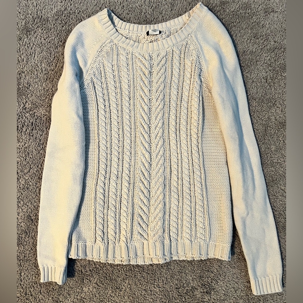 J Crew Cable Knit Sweater